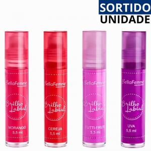 Brilho Labial Rollon Bella Femme Frutas 5,5Ml Hidratante - Cores Sortidas