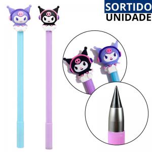 Lápis Mágico Divertido com Ponteira e Apontador Duplo Oval Escolar
