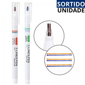 Caneta Desenho 3D Multicolor Tripla 0.5Mm Ponta Fina Sortidos