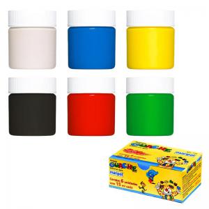 Kit Guache Escolar Maripel 15Ml 6 Cores