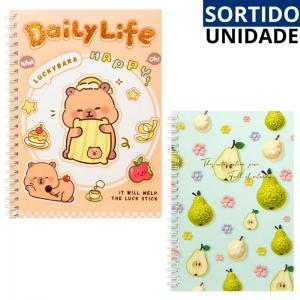 Caderno Caligrafia 1/4 Brochura Capa Mole 40 Folhas Pautadas