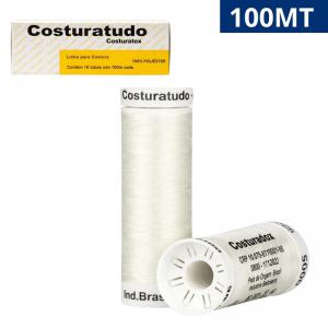 Linha de Costura Costuratudo 100M Branco 6800 Kit C/10 Multiuso