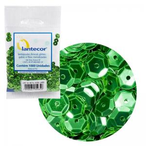 Lantejoulas Metálicas Lantecor 6Mm Verde Limão 1000 Unidades Artesanato Decoração