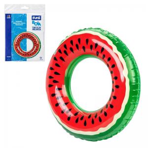 Boia Circular Melancia Infantil para Piscina 60Cm Durável Leve