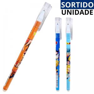 Caneta Gel Azul 0.38 Apagável Goku Unidade Escolar Durável