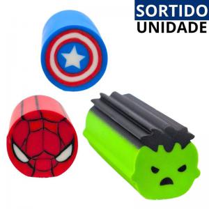 Borracha Escolar Divertida Heróis Sortidos - Material Escolar Criativo