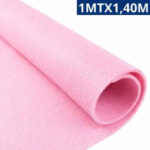 Feltro Rosa Claro 1M X 1,40M para Artesanato e Decoração