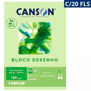 Bloco de Desenho Técnico A4 180G Branco 210X297Mm com 20 Folhas