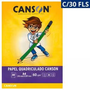 Bloco de Papel Quadriculado A4 60G 210X297Mm com 30 Folhas