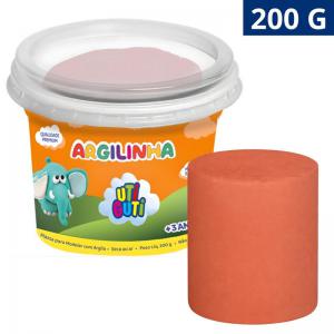 Massa Modelar Argilinha Terracota Utiguti 200G Super Macia Não Tóxica