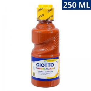 Tinta Guache Escolar Marrom Giotto 250Ml Alta Cobertura