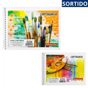 Caderno de Desenho Cartográfico 48 Folhas Capa Flexível - Unidade
