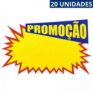 Cartaz Promocional Amarelo Splash 20X32Cm Kit com 20 Unidades