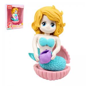 Borracha Escolar Divertida Sereia 7Cm Colorida Presente Infantil