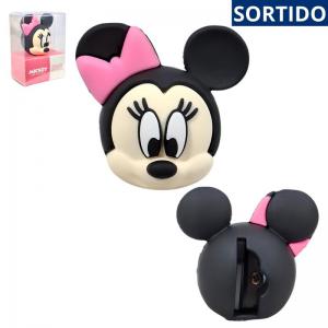 Apontador Duplo Oval com Depósito Leoeleo Plástico Atoxico Escolar 4Cm