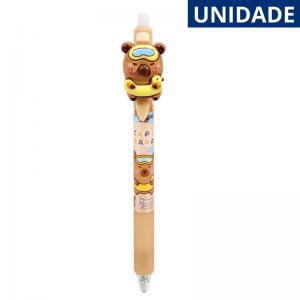 Caneta Gel 0.5 Azul Apagável Capivara - Material Escolar Versátil