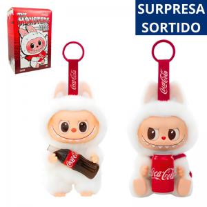 Chaveiro Pelúcia Labubu The Monster Surpresa Coca Cola Colecionável