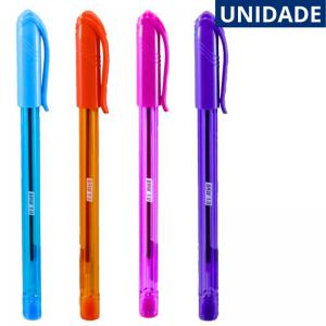 Caneta Esferográfica 1.0Mm Brw Soul Neon Colorida - Ideal para Escrita