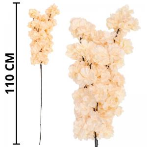 Haste de Cerejeira Salmão Decorativa 110Cm para Decoração de Interiores