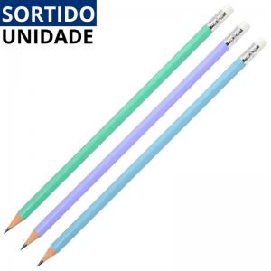 Lápis Preto Hb Cores Pastéis Candy Lovers com Borracha