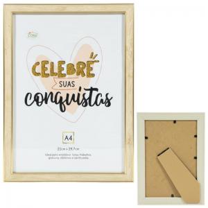 Porta Diploma Decorado Plástico 21X29 Vertical Reto Elegante