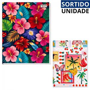 Caderno Brochura Paradise 1/4 96 Folhas Sortidos - Material Escolar