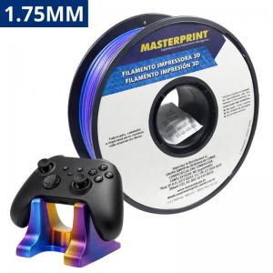 Filamento 3D Pla 1.75Mm Hyper Speed Silk Azul Dourado Roxo Materprint