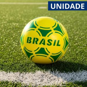 Bola de Vinil Brasil Copa 18Cm - Cores Vibrantes, Esporte e Lazer