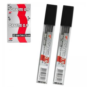 Grafite 0.9Mm Vmp Caixa com 12 Tubos e 144 Minas para Desenho e Escrita