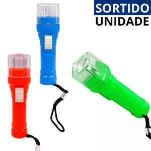 Lanterna Led Infantil Colorida 8Cm Plástico Durável Iluminação Segura