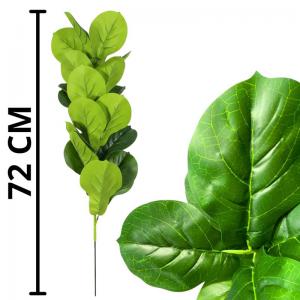 Planta Decorativa Folhagem Verde X23 72Cm Ideal para Decoração Interna