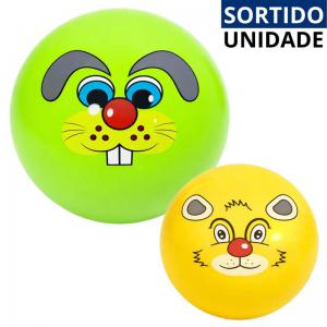 Bola de Vinil Decorada Sortida 15Cm, Leve e Colorida para Crianças