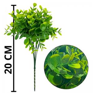 Pick Folhagem Eucalipto Verde Decorativo 20Cm Kit com 6 Unidades