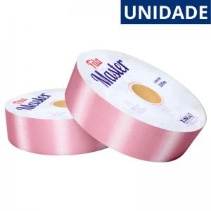 Fita Decorativa Rosa Lisa 32Mm Metro Cetim Laço Presente