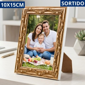 Porta Retrato Madeira Smp 10X15 Hor./Vert.reto Sortidos C/Suporte Gravata