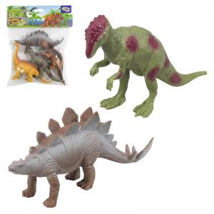 Kit Dinossauros de Plástico com 4 Peças - Brinquedo Educativo Infantil