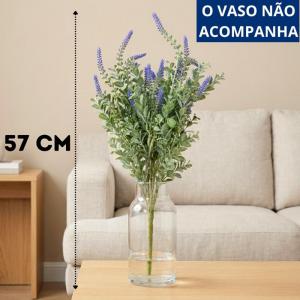 Buquê Lavanda Lilás 57Cm Decoração Romântica Presente Criativo