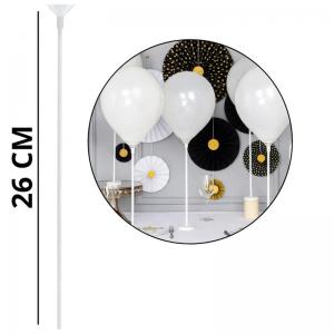 Vareta com Adaptador para Balão 26Cm Transparente - Decoração de Festas