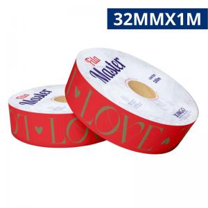 Fita Decorativa Xingo Estampada New Love Vermelha 32 Milímetros 1 Metro Artesanato Presente