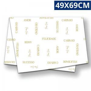Tapete Decorativo Essência Branco 49X69Cm Poli Sujinho Elegante