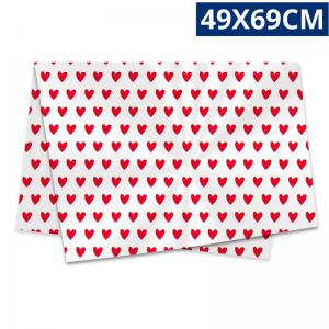 Tapete Porta Poliéster Amo Você 49X69Cm Antiderrapante Decoração Romântica Quarto