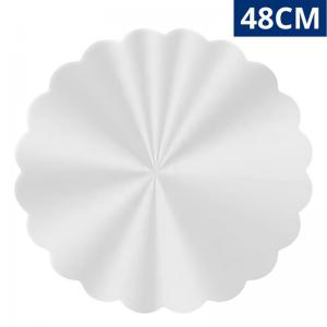 Bandeja Redonda Acrílico Cristal 48Cm Sousplat Decorativo Incolor
