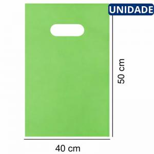 Sacola Plastica Boca de Palhaco 30X40Cm Ouro Unidade