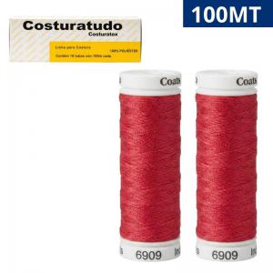 Kit 10 Linhas Costuratudo Costura 100 Metros Resistente Poliéster Cor 6909