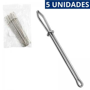 Kit 5 Passadores de Elástico com Garra para Costura e Artesanato
