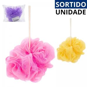 Esponja de Banho Macia 10Cm Sortida Esfoliante Corporal Higiene Unidade