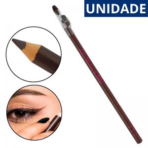 Lápis de Olho Marrom com Apontador Bella Femme Maquiagem Natural Olhos