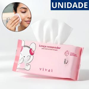 Lenço Removedor de Maquiagem Demaquilante Facial 8 Unidades Kit Viagem