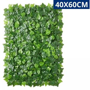 Placa Decorativa Folhagem Hera Verde 40X60Cm Painel Parede Sala