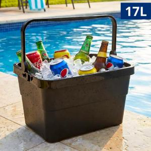 Caixa Térmica Arqplast 17 Litros Preta Portátil Plástico Resistente Camping Churrasco